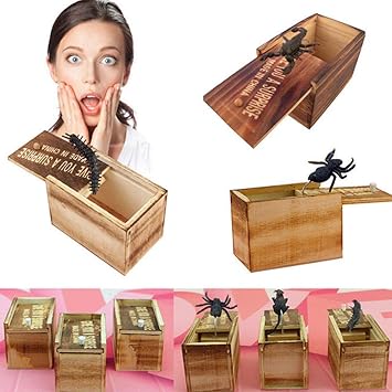 bqmqolove Abril Regalo del día de los Inocentes Caja de la Caja de Miedo de la