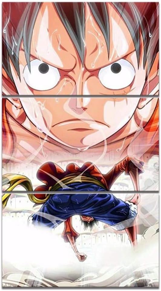 Linshel Frameless Painting 3 Pieces Of Anime Luffy One Piece Linshel Frameless Painting 3 Pieces Of Anime Luffy One Piece