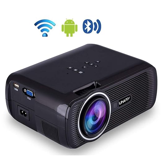 Proyector inalámbrico Bluetooth,proyector LED de Video casero ...