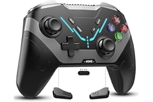Wireless Controller for Switch/Lite/OLED, Diswoe Controller with a Mouse Touch Feeling on Back Buttons, Pro Controller with Wake-up,Programmable, Turbo Function