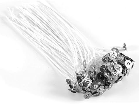 Fictory Mecha de lámpara- 100 Piezas de 20 cm mechas pre enceradas con