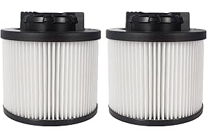 ANBOO 2 Pack DXVC4001 Replacement Filters for DEWALT 4-5 Gallon Wet/Dry Vac Cartridge Filter, Washable & Reusable