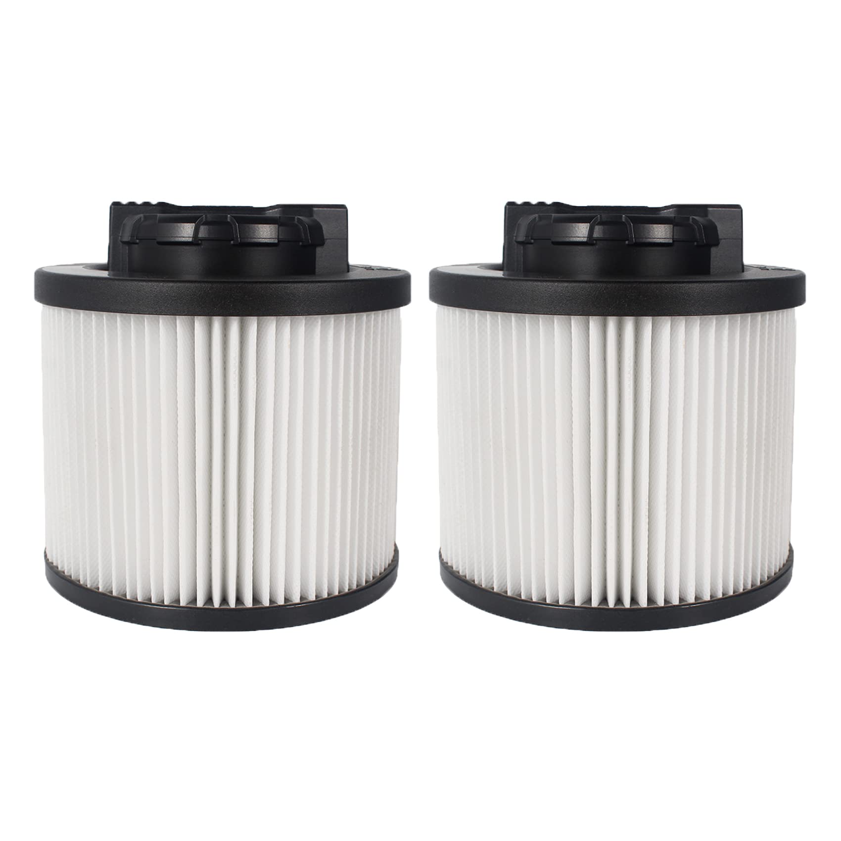 Photo 1 of 2 Pack DXVC4001 Replacement Filters for DEWALT 4-5 Gallon Wet/Dry Vac Cartridge Filter, Washable & Reusable