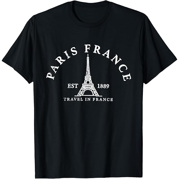 Amazon.com: Eiffel Tower Paris France Sketch T-shirt : Clothing