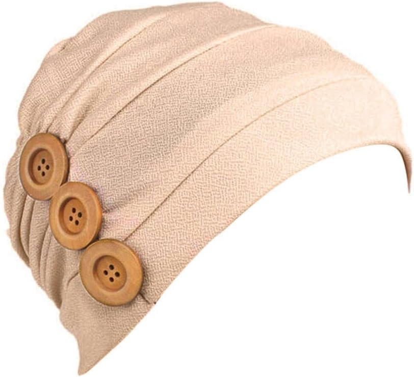Lishy Fashion Women's Ladies Slouchy Cotton Cancer Beanie Scarf Hat Knitted Casual Comfortable Bagg Snood Turban Hijab Head Wrap Cap for Chemo Alopecia Hair Loss
