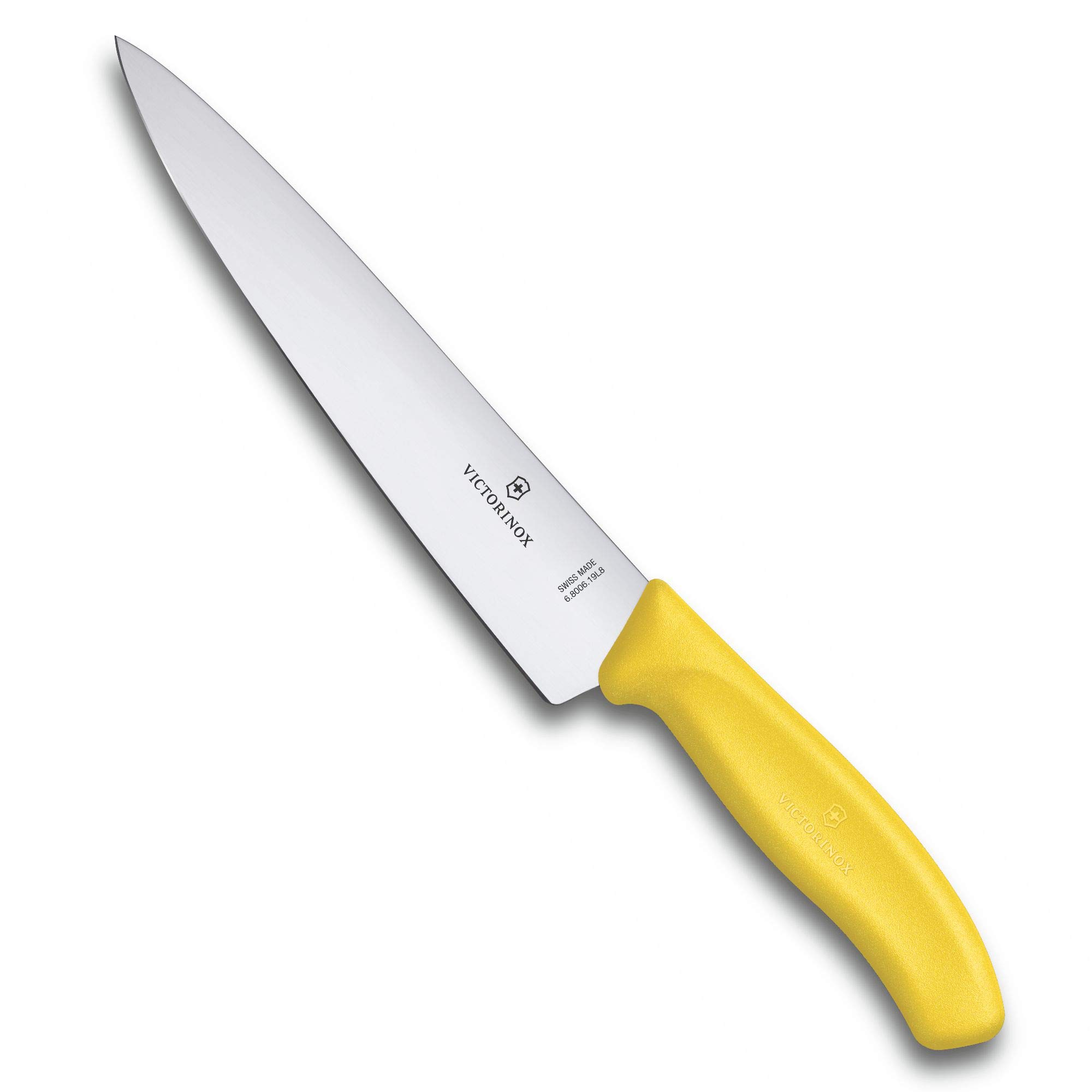 Victorinox Swiss Classic, professional carving knife, extra sharp blade, straight grind, 19 cm, plastic handle, stainless steel, Yellow — image 1