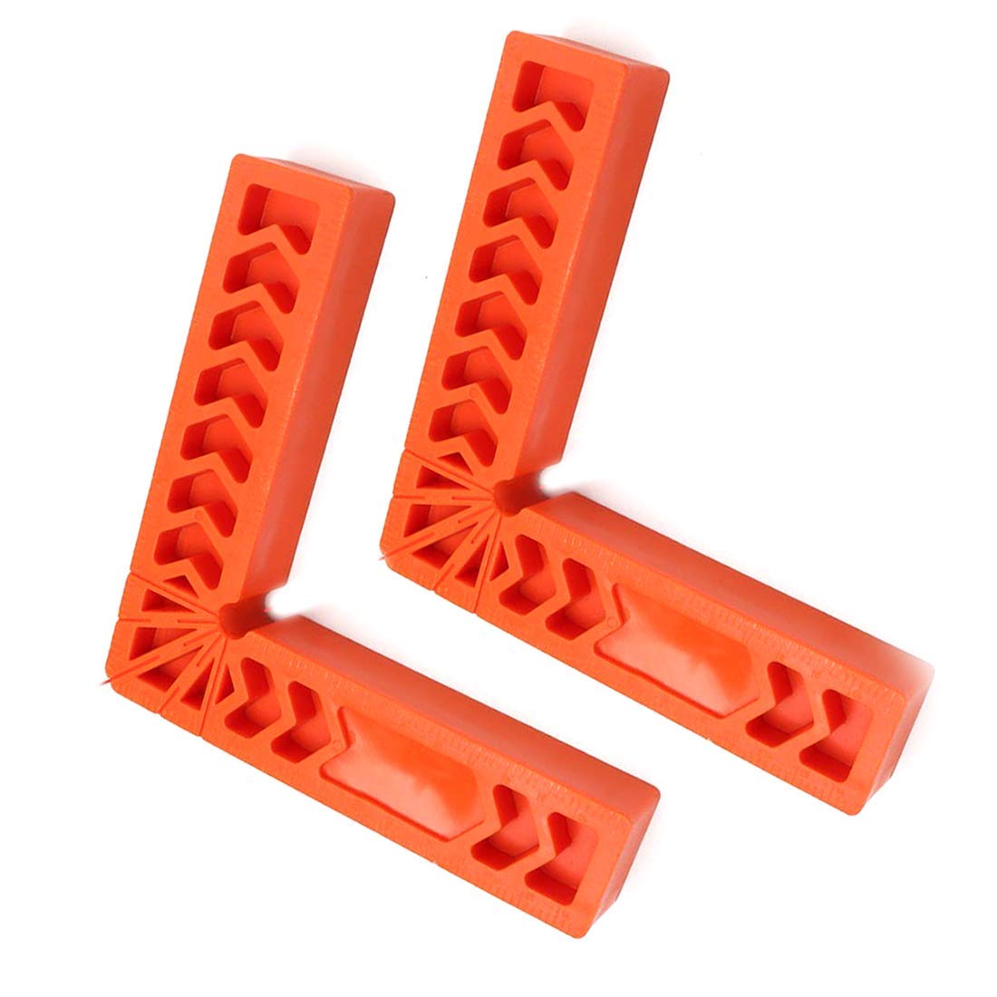 Chiloskit 90 Degree Square Cabinet Jig Woodpecker Tools Corner Clamp Wood Clamps Angle Clamp Positioning Squares Clamps for Woodworking (6 Inch * 2pcs)