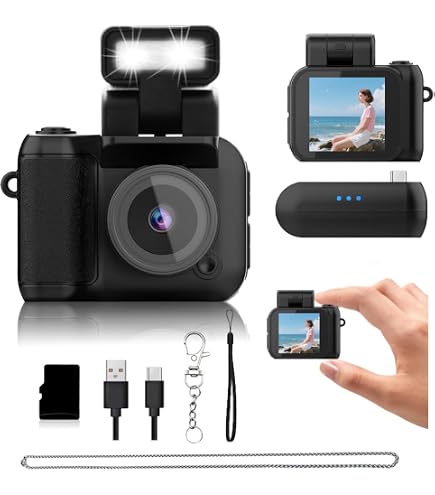 Amazon.com : Mini Digital Camera with 32GB Card–Y2K-Style FHD