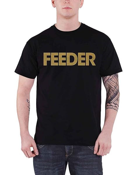 Amazon Feeder T Shirt Band Logo ゴールド Echo Park 新しい 公式