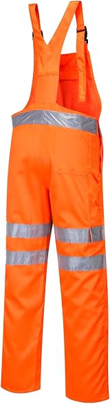 Portwest Hi-Vis Bib Brace RIS Orange XXL Rail Industry Workwear view 2