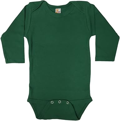 green long sleeve onesie baby