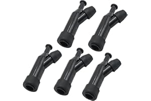 Zreneyfex 30700-ZE1-013 5PCS Spark Plug Cap Boots Replacement for Honda GX160 GX200 GX240 GX270 GX340 GX390, Black, 30700-ZE1