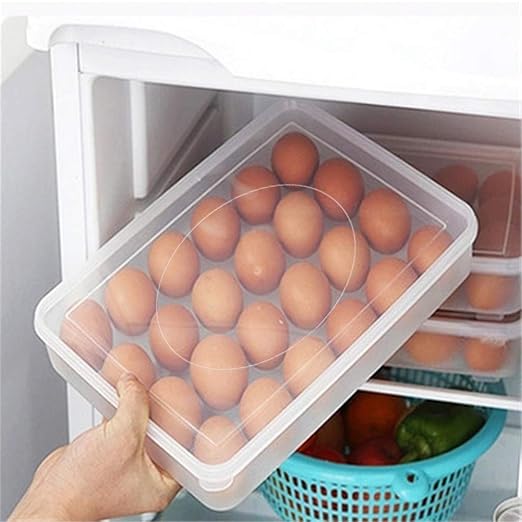 VijTIAN refrigerador de una sola capa con forma de huevos, caja de ...