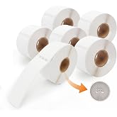 Geemaker Premium 30252 RFID White Mailing Address Labels, Compatible with DYMO LabelWriter Label Printers, 1-1/8" x 3-1/2", 6 Rolls of 350 (2100 Total)
