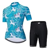 Uriah Women's Cycling Jersey Shorts Set Polyester