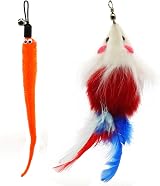 onebarleycorn Cat Toys Feather Refills Replacement Feathers 8 Pack view 5