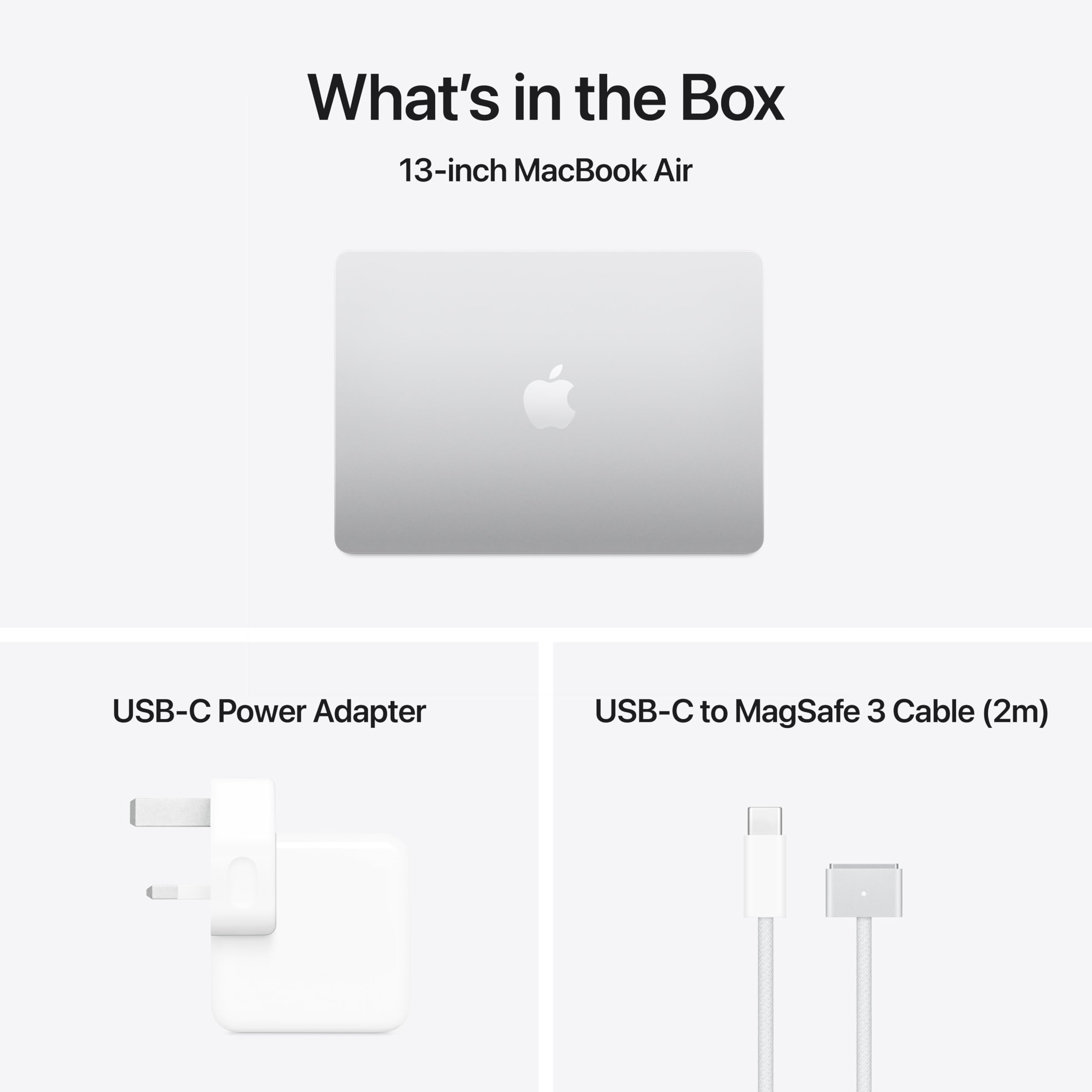 Apple 2025 MacBook Air 13-inch Laptop with M4 chip: Built for Apple Intelligence, 13.6-inch Liquid Retina Display, 16GB Unified Memory, 256GB SSD Storage, 12MP Center Stage Camera, Touch ID; Silver
