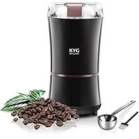 KYG Coffee Grinder, Electric Grinder for Flaxseed, Nut, Pepper, Seeds, Spice Grinder Electric 300W with Stainless Steel…