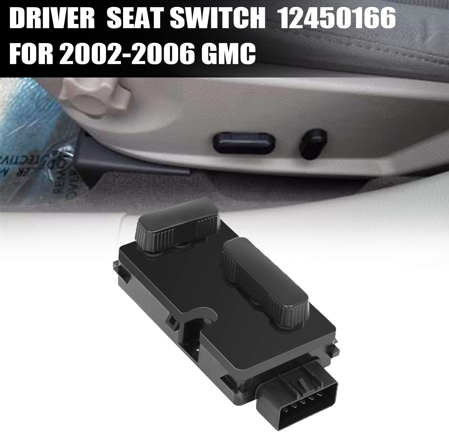Recliner Recline Adjuster Seat Way 8 AAIWA Switch, Seat Power Side Passenger 12450254 Switch