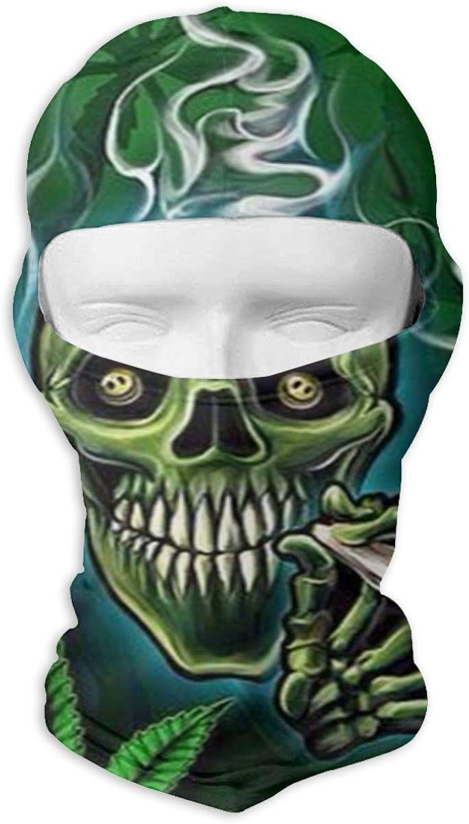 SHARPQ Skull Smoke Weed Fashion Dust Protection Balaclava Full Face