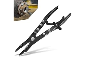 DEARGOODAY 38700 Spindle Snap Ring Pliers 12in Heavy Duty Internal External Snap Ring Pliers with Ratchet Locking Design Fit for Ford Super Duty Pickups 2007 and Newer