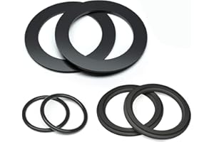 HENMI 25076RP Washer and Ring Kit for 1-1/2in Fittings, O-Ring Rubber Washer for Intex Pool Plunger Valves and Intex Replacement Gasket (6 pcs) - 10745, 10262 and 10255