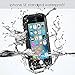 FITFORT iPhone SE Waterproof Case, Ultra-thin Extreme Durable Underwater Case,Shock,Dust,Snow Proof Full Sealed Perfectly Fit iPhone 5/5S/SE(Black)