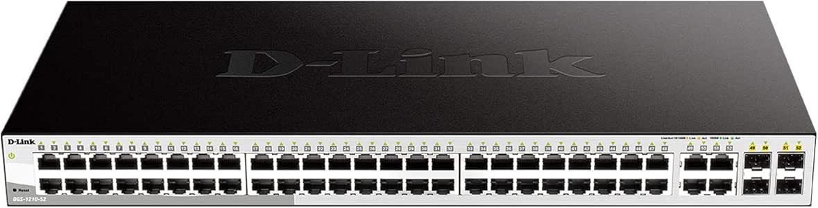 D-Link 52-Port Gigabit Smart Managed Switch, 4 SFP Combo Ports ...