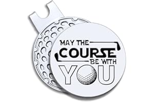 GEYGIE Men Golf Ball Marker with Magnetic Hat Clip, Funny Golf Accessories Gifts for Men, Novelty Birthday Gifts for Male Golfer Fan