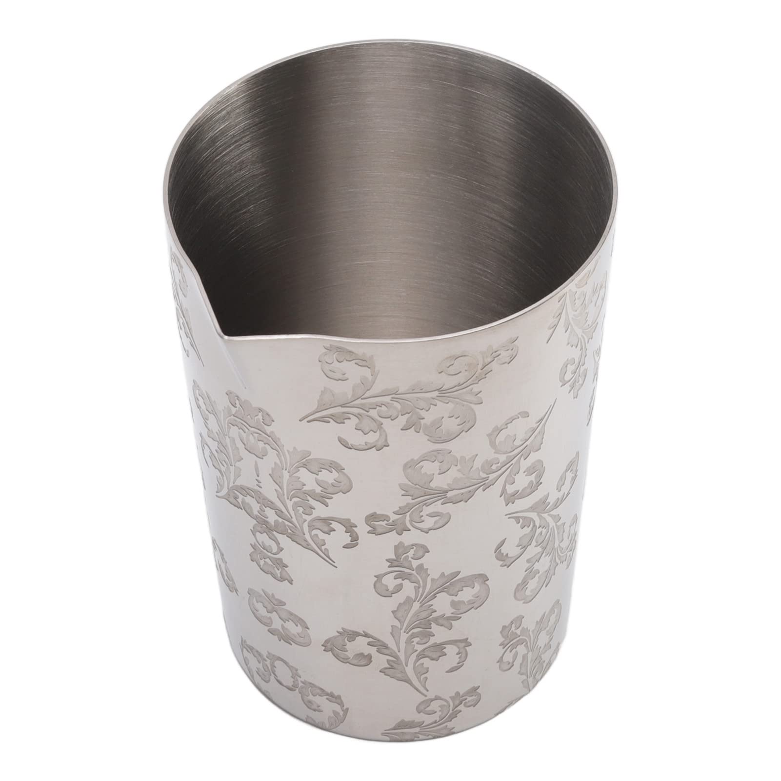 Cocktail Mixing Glass Cocktail Mixing Glass Engraved Mixing Glass Heat Preservation Comfortable Touch 304 Stainless Steel for Home