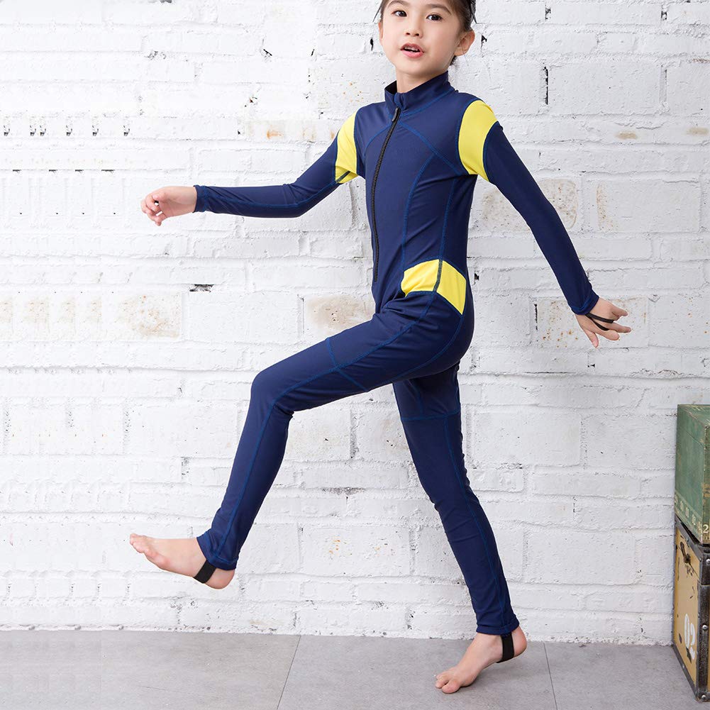 最も優遇 キッズ ウェットスーツ 厚手 長袖 ワンピース スイミング ウェットスーツ フロントジッパー ダイビング スーツ スイムウェア フルボディスポーツスキン ダイビング シュノーケリング サーフィン カヌー サイズ2 4 6 8 10 12 B07k3352qn 12 高質で安価