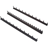 Ernst Manufacturing Screwdriver Rail Set with Magnetic Backing, 20 Tool, Black