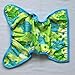 One Size Cloth Diaper Cover Snap with Double Gusset (Turtle)