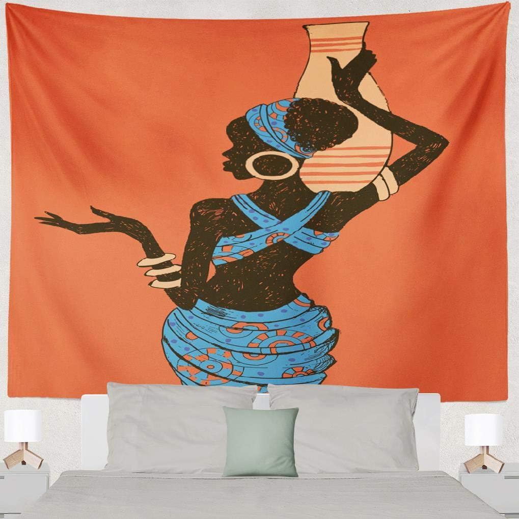 FINOY African Woman Tapestry Wall Hanging