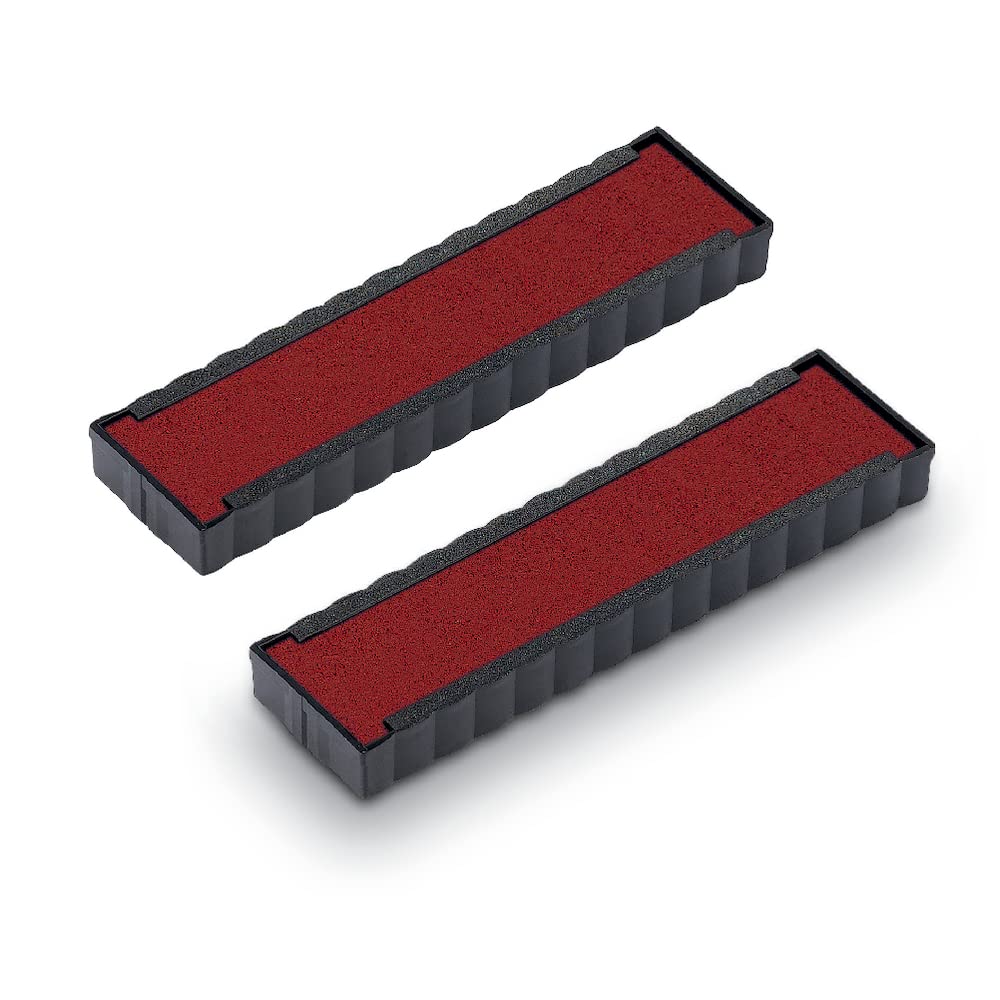 Trodat Replacement Ink Pads 6/4916 - Pack of 2 - Red Ink - For The Printy 4916,75x23x8mm