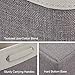 DECOMOMO Foldable Storage Bin Collapsible Sturdy Cationic Fabric Storage Basket Cube W/Handles for Organizing Shelf Nursery Home Closet (Jumbo - 19.7 x 15.8 x 11.8) (Grey, Extra Large - 3 Pack)