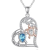 AXOMY Sea Turtle Necklace 925 Sterling Silver Turtles Pendant Necklaces Ocean Jewelry Gifts for Women Mother