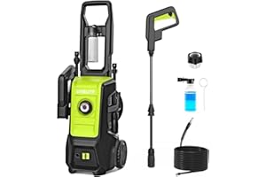 STEELITE Electric Pressure Washer, Powerful Motor, Adjustable Nozzles, Extended Hose & Power Cord, Efficient Cleaning for Car