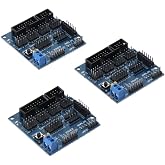 SHUATI 3pcs Sensor Expansion Board, V5.0 Robot Parts Arduino Sensor Shield, Expansion Board Shield Electronic Module Sensor Blocks for Arduino