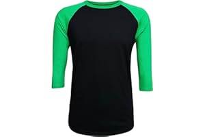 ILTEX Raglan T-Shirt 3/4 Sleeve Athletic Baseball Jersey Unisex (30+ Colors)