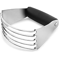 Zulay Kitchen Dough Blender - Stainless Steel Pastry Cutter, Heavy Duty Dough Cutter With Blades, Pastry Blender And Butter C