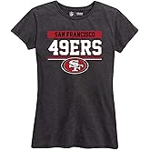Team Fan Apparel NFL Gameday Women's Relaxed Fit T-Shirt - Rib Neck Contour - Tagless Short Sleeve Tee - Stay Cool & Stylish