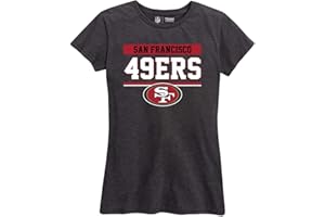 Team Fan Apparel NFL Gameday Women's Relaxed Fit T-Shirt - Rib Neck Contour - Tagless Short Sleeve Tee - Stay Cool & Stylish