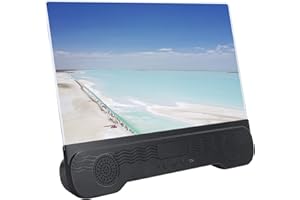 Screen Magnifier for Smartphone,14in 3D HD Mobile Phone Magnifying Projector Screen Enlarger,Portable Video Amplifier Stand B