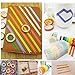 DIY 30 Rolls Washi Tape,Sackorange Rainbow Candy Colorful Tape Decorative DIY for DIY Crafts, Festival Gift Wrapping,Office Party Supplies, Christmas, Lamp, Cards, Scrapbook