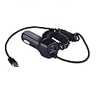 USB Type C Car Charger with Coiled USB Type C Cable for Samsung Galaxy S8/S8 Plus/Galaxy S9/S9+ , Moto Z Force Droid/Z2 Force/Z Play/Moto X4, Google Pixel/XL/2 XL and more Android Phones / iPhone