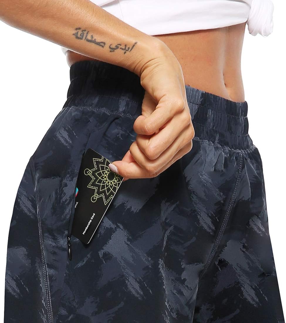 AFITNE Women’s Workout Running Shorts, Gym Athletic Sports Shorts with Pockets Exercise Active Shorts with Liner: Clothing