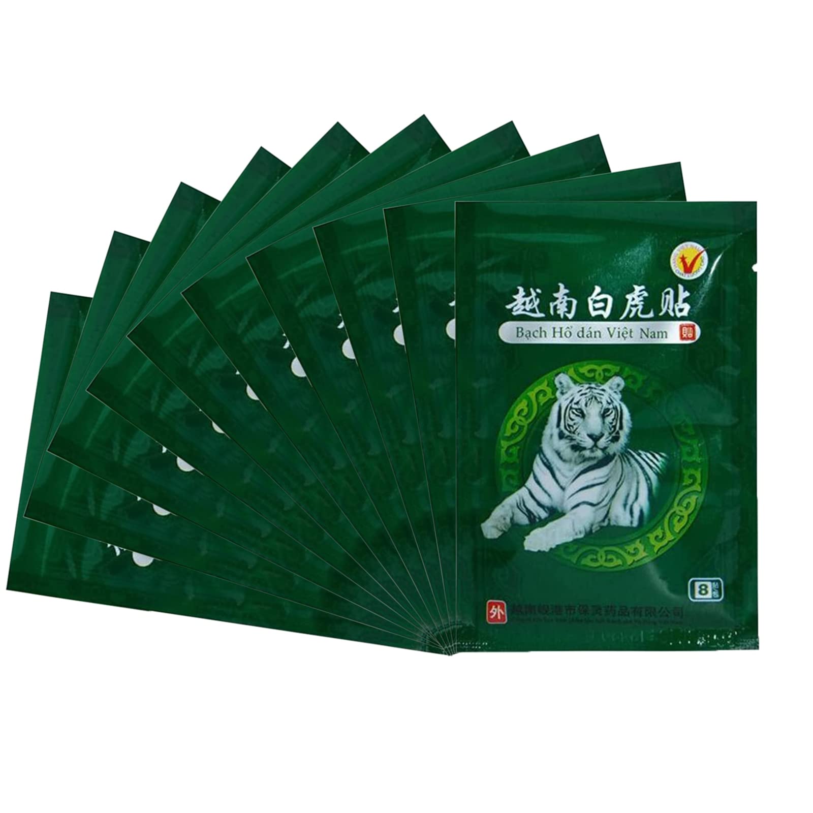 MQ Pain Relief Patches Plaster Vietnam Heat Pain Relief Back Pain Neck Shoulder Legs Muscle Lumbar Rheumatism (80 Patches / 10 Packs)