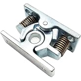 Double Roller Catch, Heavy Duty Spring Loaded Latch1Pcs Zinc Alloy Latch Pin Push to Open Door Latch &amp; Quick Release Lock, Holder for Trailer, RV, Cabinet, Shed Doors with Screws (mp-4)
