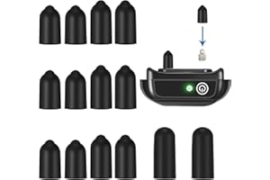 Weewooday 24 Pieces Shock Collar Dog Rubber Tips Training Collar Replacement Parts Silicone Covers for Training Rubber Dog Shock Prongs or Anti Bark Collars Tool(13 mm,16 mm,20 mm)